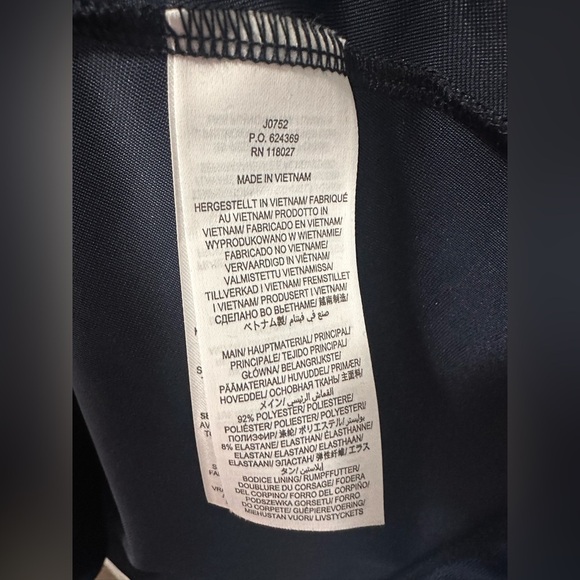 Boden Velvet Navy Blue Dress Size 8P - Picture 14 of 16